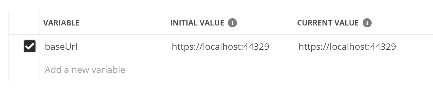 Base URL set to localhost