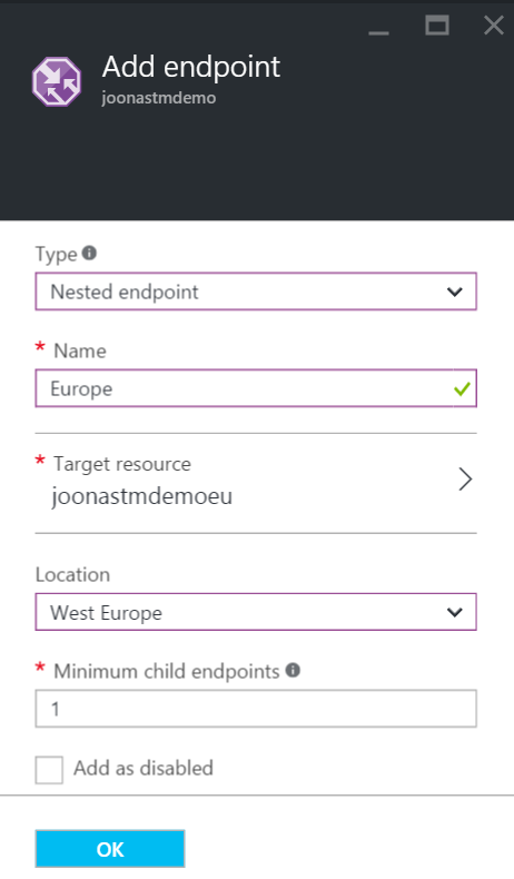 Adding nested endpoint